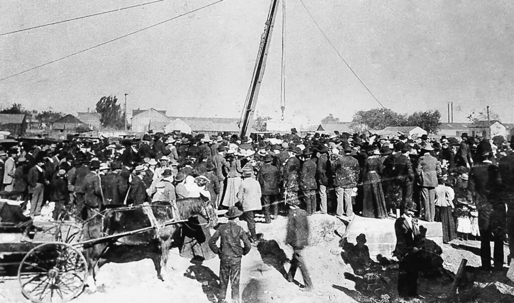 new courthouse cornerstone event 1900