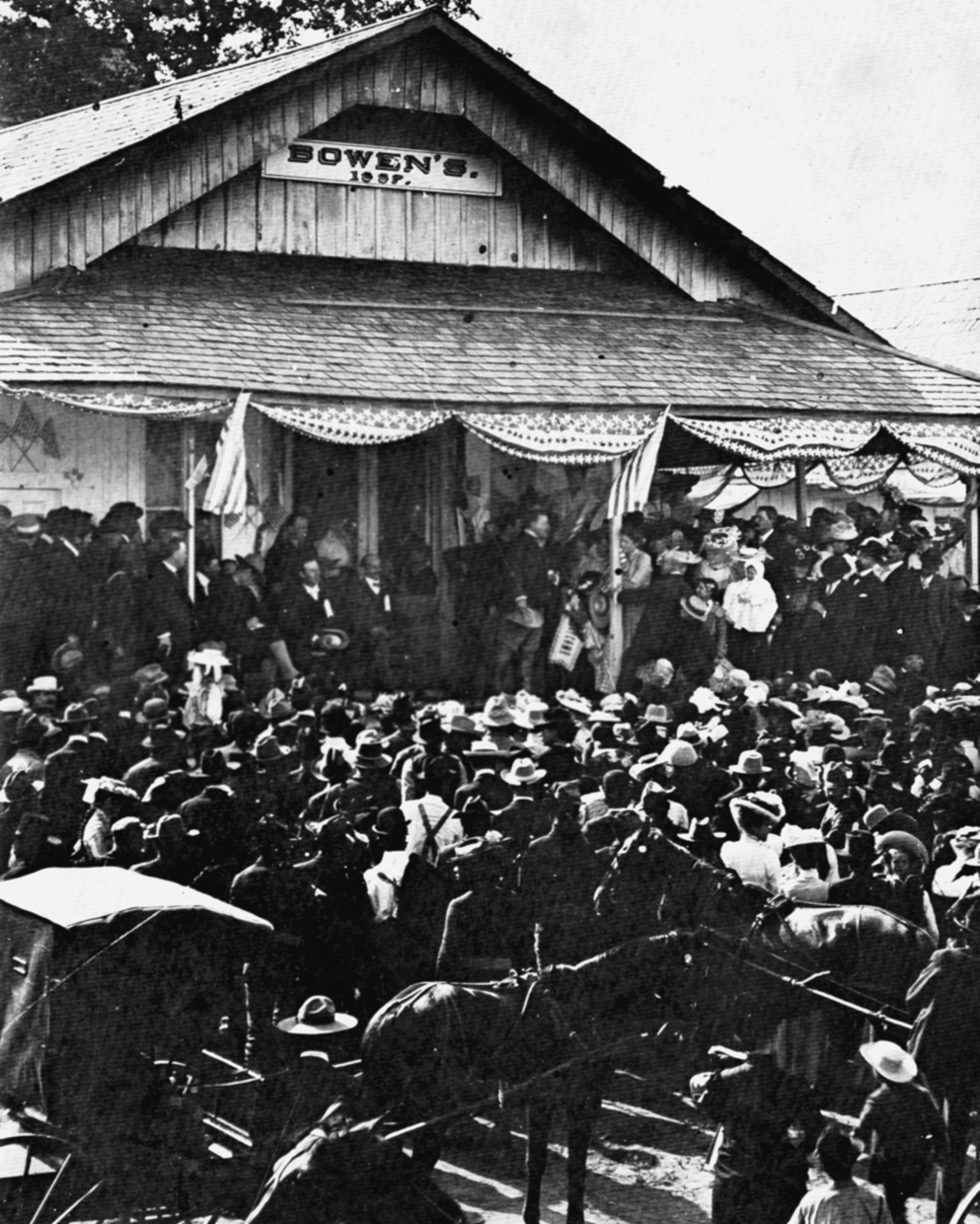 Photo of President Theodore Roosevelt in Madera, 1903