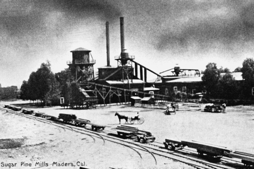 The Madera Sugar Pine Lumber Company is pictured here in its heyday