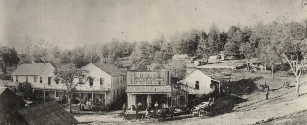 The pioneer village of Grub Gulch